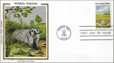 Badger Save Grassland Habitats Nature and Wild Animals USA Colorado FDC 1981
