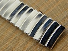 Vintage NOS Unused JB Champion Stainless Steel Watch Band 16mm Curved Expansion