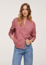 BNWT Mango Women cotton Shirt Blouse Size UK 4