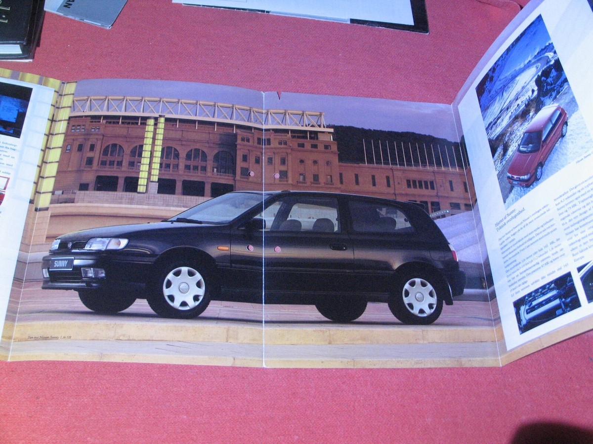 Nissan Sunny brochure catalog 1993 German market | eBay