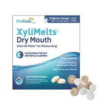 Xylimelts for Dry Mouth Night Time or Day - Moisturizing Dry Mouth Adhering Disc
