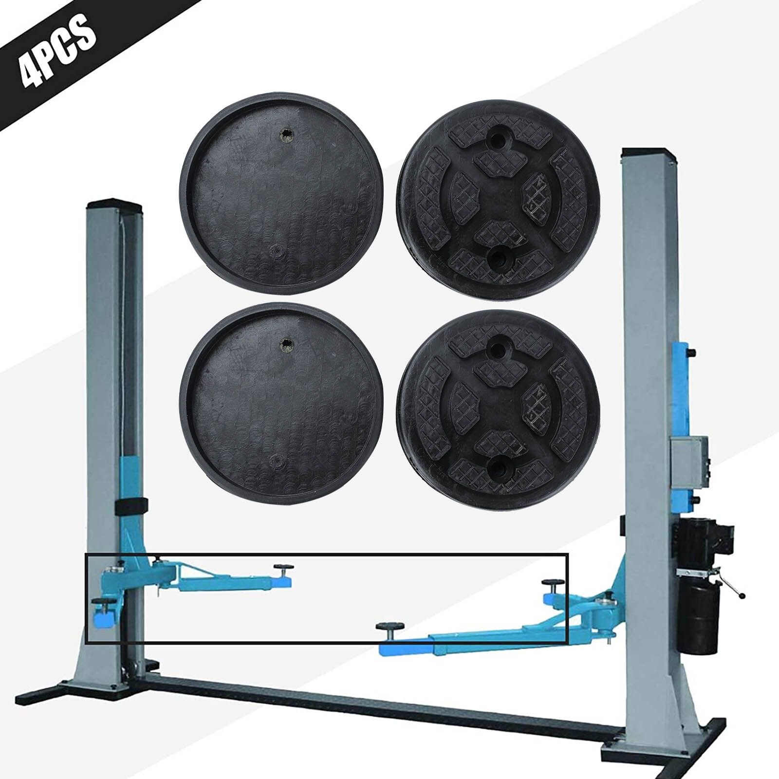 4pcs Rubber Lifting Pads Block For 2 Post Lift Replacement Pads Car