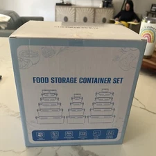 36 Piece Food Storage Container Set 18 Containers + 18 Lids Leak Proof NEW!!!