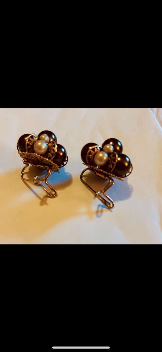 Vintage Judith McCann Wingback Earrings View 2