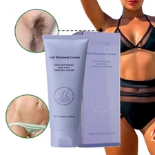 Natural Permanent Hair Removal Cream Painless Stop Hair Growth Inhibitor Remover