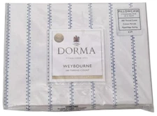 DORMA EST.1921 Weybourne 300 Thread Count Cotton Percale Pillowcase 48 X 76cm