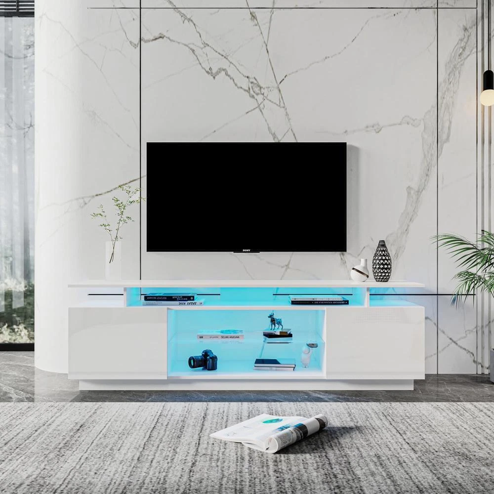 New Practical Modern TV Stand for 80 Inch TV Stands Entertainment