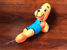 Vintage Fun Farm Plush Orange Dog 1980 Dakin very nice retro cool  