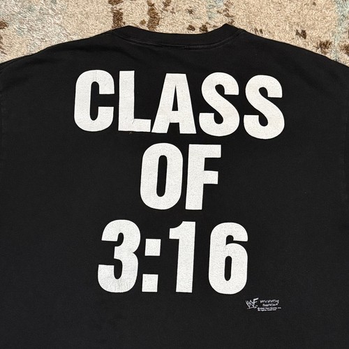 Vintage 1998 WWF Stone Cold University Shirt Size L Class of 3:16 Steve Austin - 第 4/8 張圖片