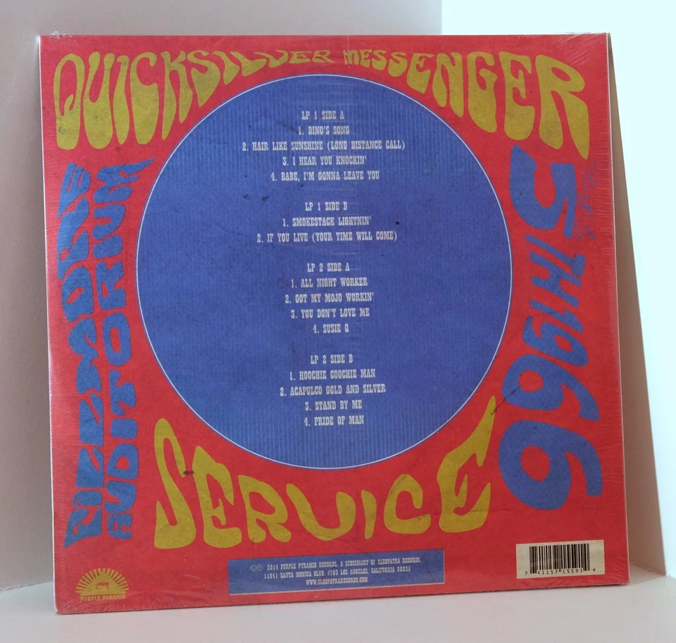 QUICKSILVER MESSENGER SERVICE Fillmore Auditorium 1966 180-gram VINYL 2LP Sealed - Image 2 of 2