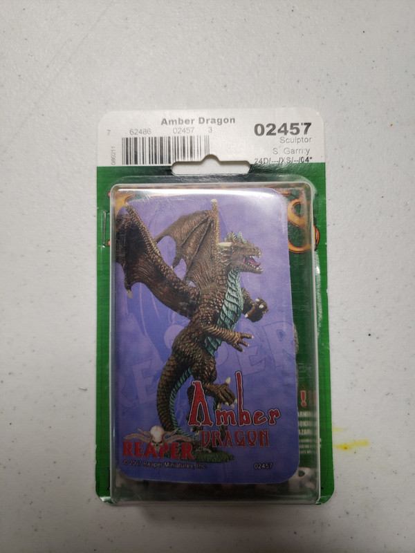 02457 AMBER DRAGON - Metal Reaper Dark Heaven Legends Miniature