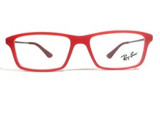 Ray-Ban RB1541 3617 Kids Eyeglasses Frames Matte Red Silver Square 49-14-130