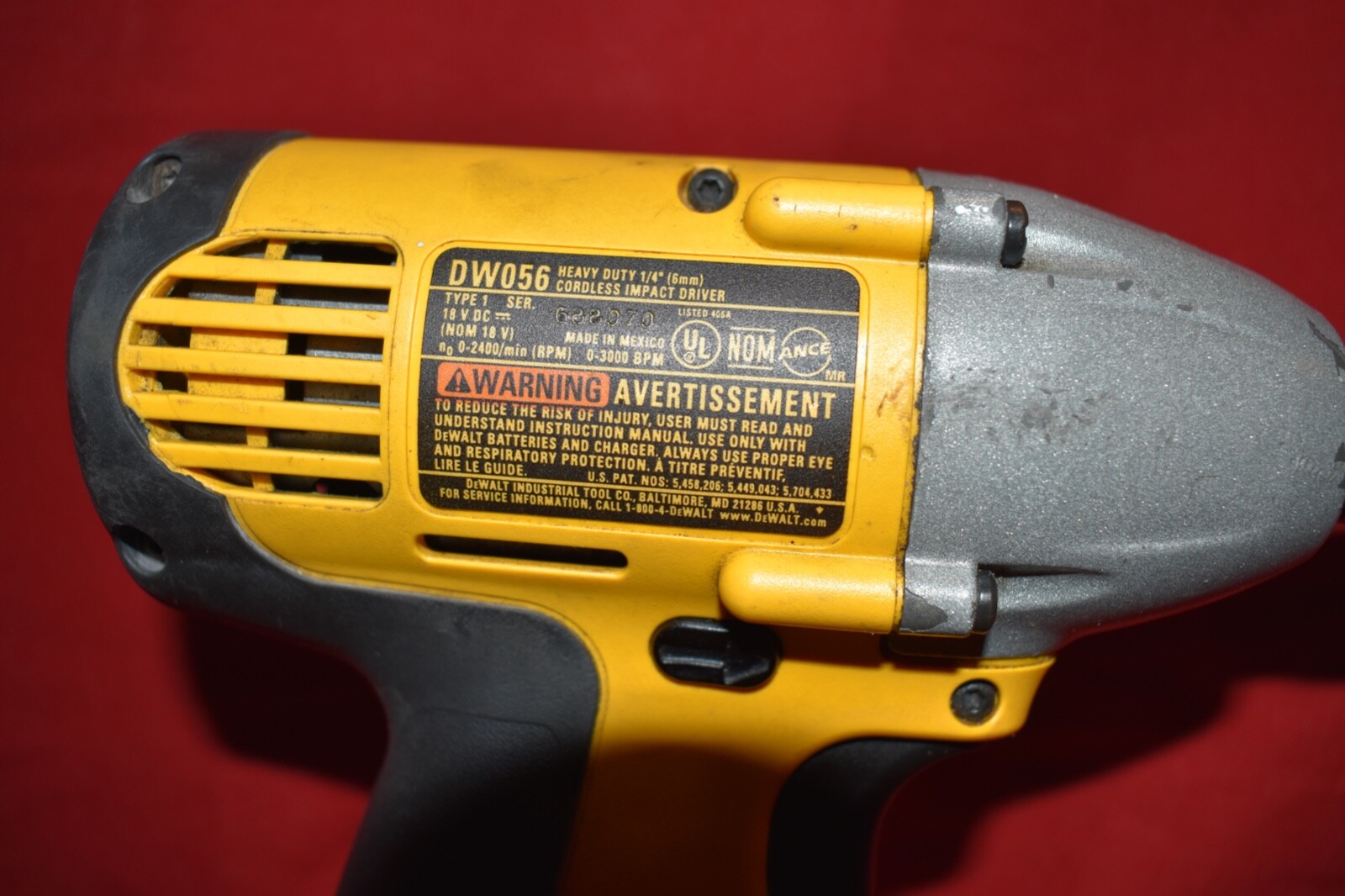 DeWalt DW056 18V Cordless Impact Driver