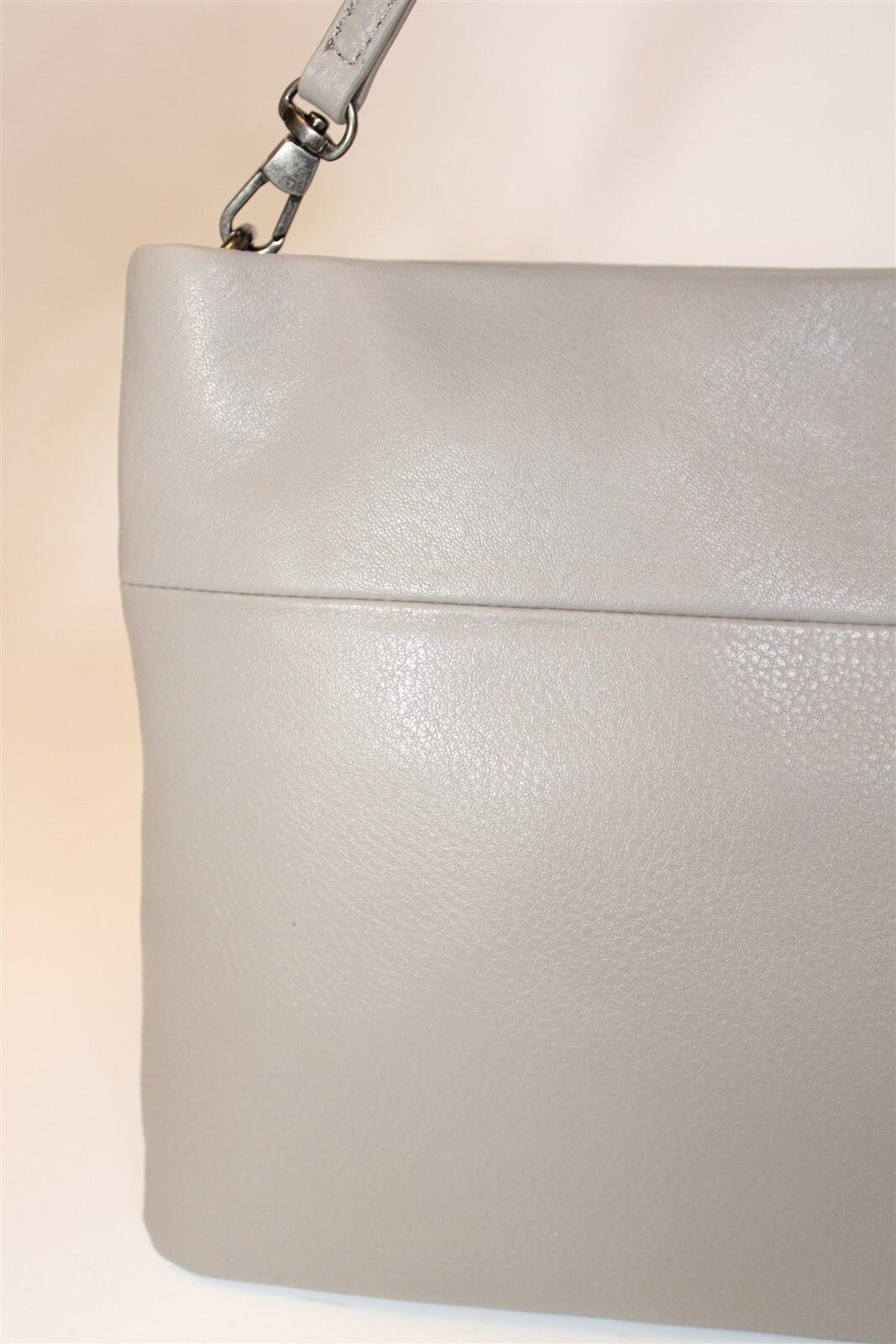 The Sak Collective Dove Grey Leather Tomboy NEW Clutch Crossbody Bag