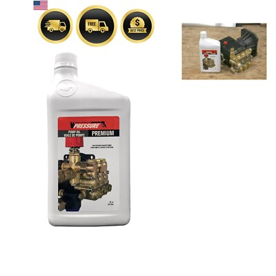 #ad Pressure Washer Pump Oil 1 Liter Universal Gas Electric Rust Protection $19.54