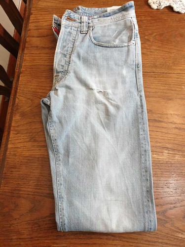 Pantaloni Uomo Jeans Blu Chiaro Taglia 45 W31 Vintage MADE IN ITALY | eBay