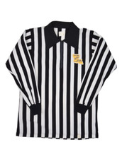 Uniforme de árbitro vintage para hombre grande manga larga 1/4 cremallera fútbol americano de Louisiana LHSAA