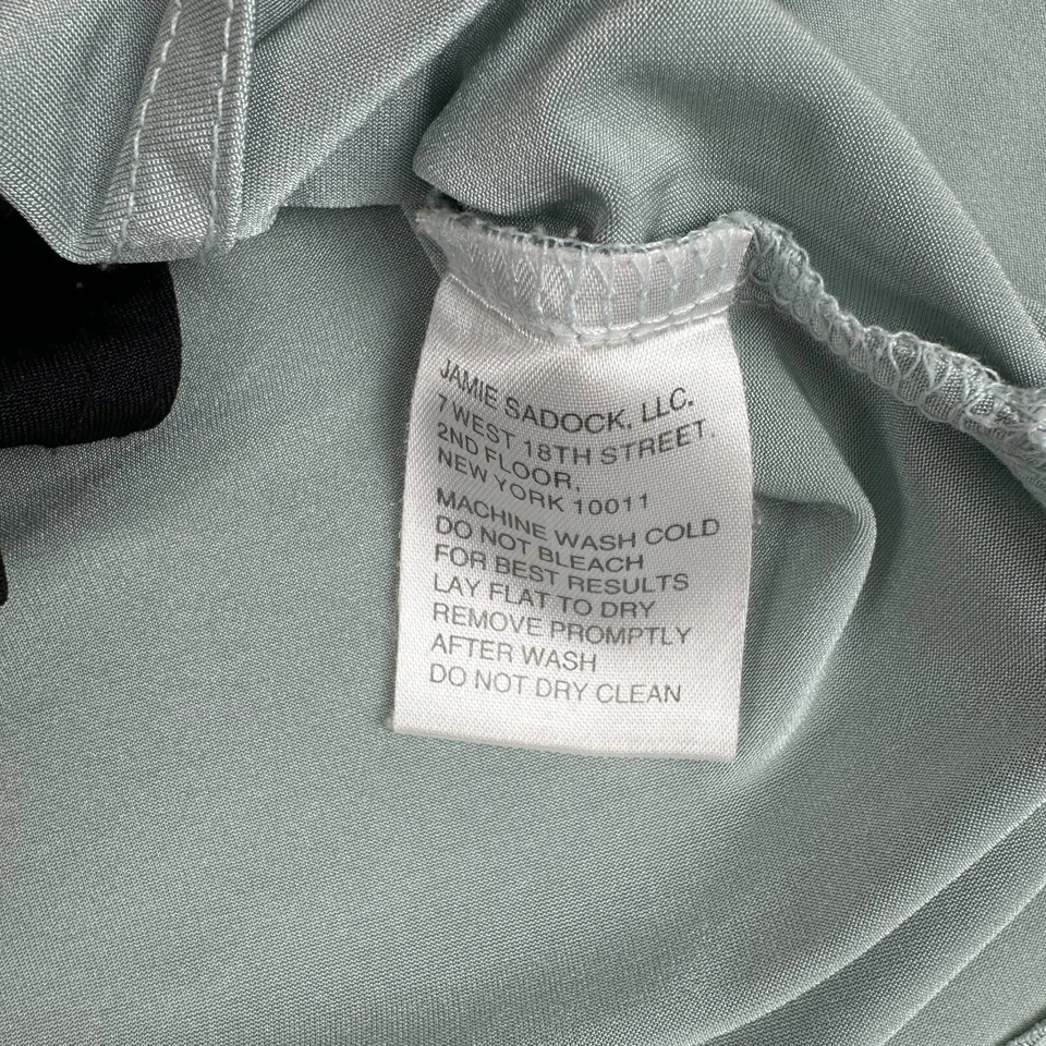 Camiseta sin mangas Jamie Sadock verde negro rosa adornada para mujer mediana M Foto 4 de 4