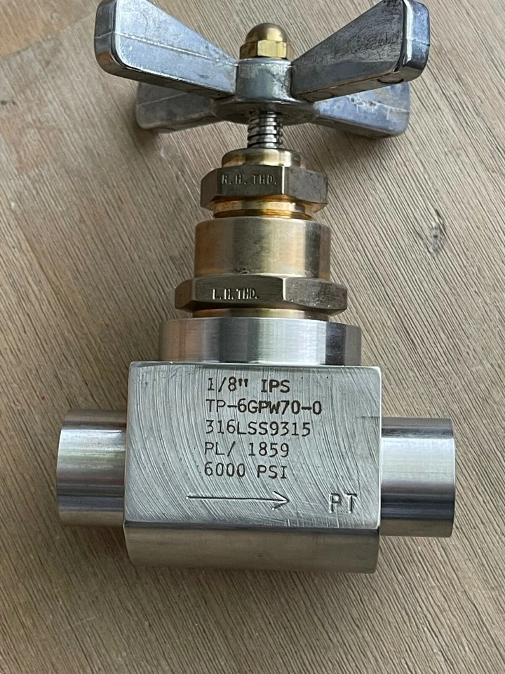 PRODUCTOS TÉCNICOS TP-6PW70-0 1/8" IPS VÁLVULA DE CIERRE DE GLOBO DE SOLDADURA DE ZÓCALO EN LÍNEA  - Imagen 2 de 4