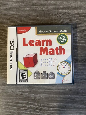 Learn Math: Grade School Math with Manual (Nintendo DS, 2009)