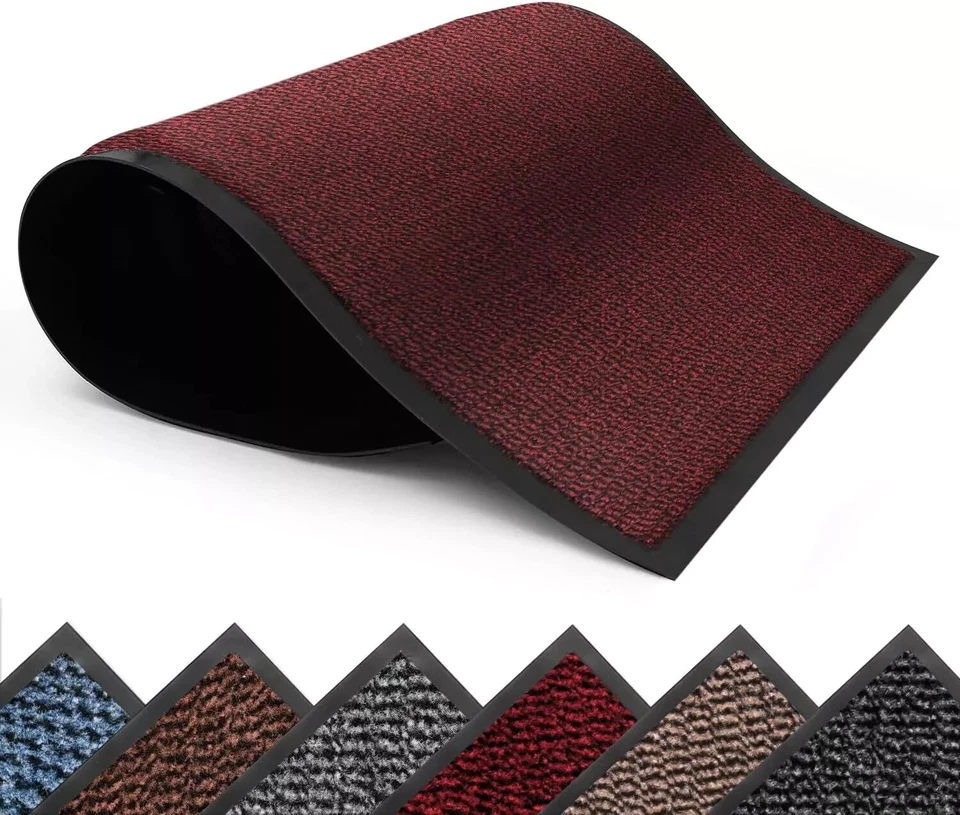 Heavy Duty Non Slip Barrier Door Mat Rubber Backing Kitchen Floor Entrance Mats - Image 2 of 4