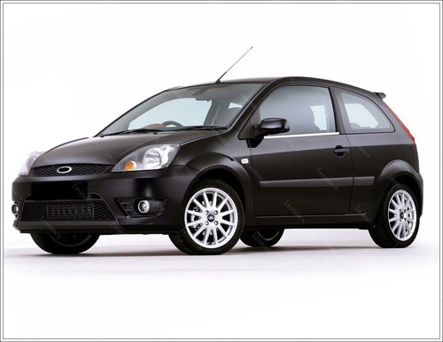 Cuadro de ventanas cromado 2 piezas acero inoxidable para Ford Fiesta furgoneta cupé 2001 a 2008 - Imagen 6 de 10