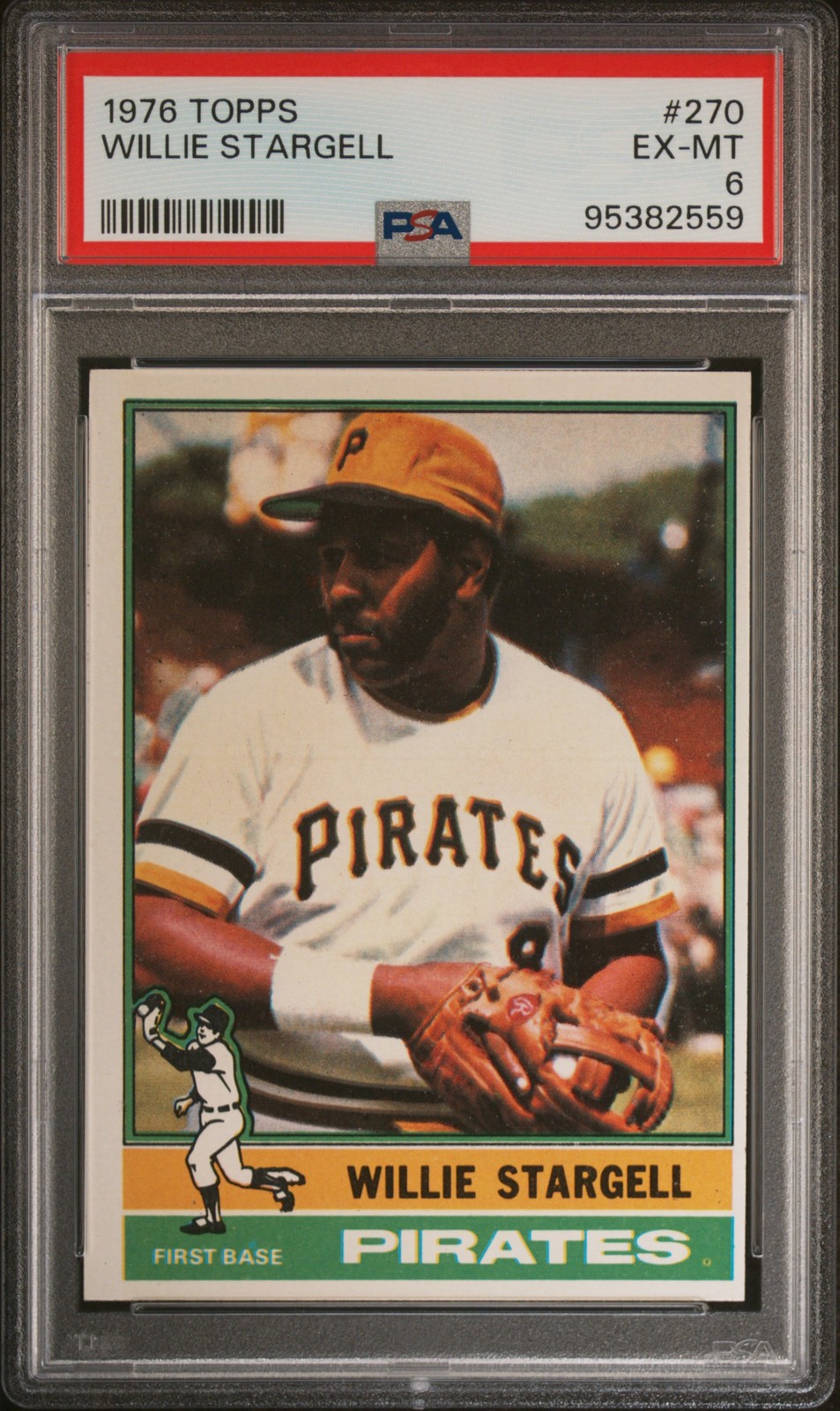 1976 TOPPS #270 WILLIE STARGELL PSA 6