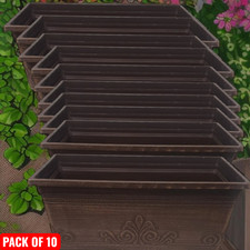 Vintage Trough Planter 15 Inch Brushed Butterscotch Window Box Pot