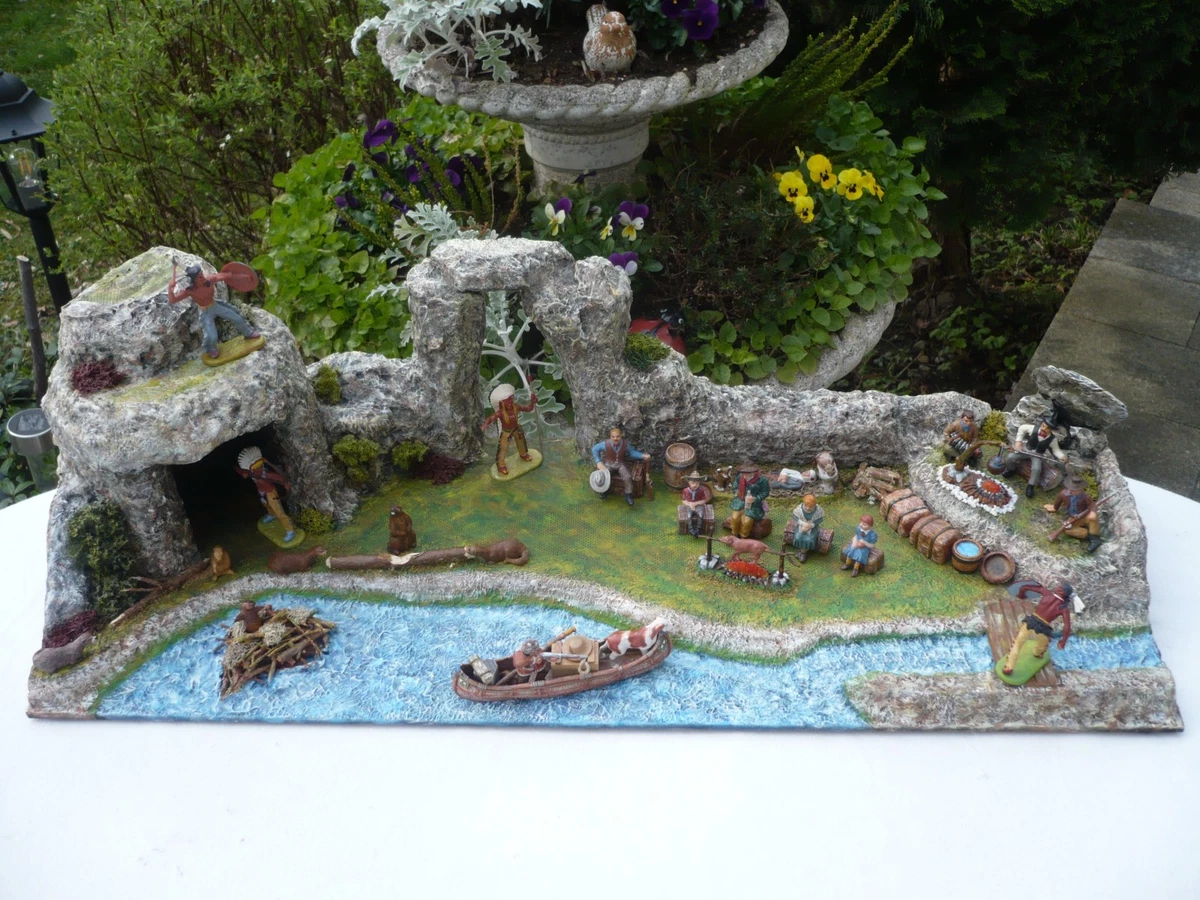 FIGURINES FAR-WEST: cavalier 7th cavalerie porte étendard compatible