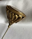 Vintage Antique Art Deco Hat Pin Filigree Brass Stamped Design 40’s — photo 4
