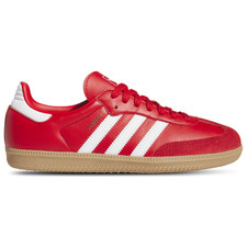 KI2694 WOMENS ADIDAS SAMBA OG 'BETTER SCARLET WHITE GOLD'