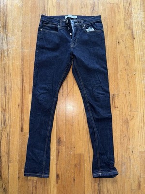 Vintage Topman Slim Fit Men's Jeans Size 32 X 32 Waist Button Fly