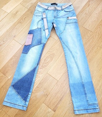 Just CAVALLI from Roberto CAVALLI - 2000er Jahre Jeans Patchwork - B28'' (74cm)