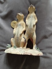 Leonardo Collection Meerkats Figurine 2006 Size 20cm x 13 cm