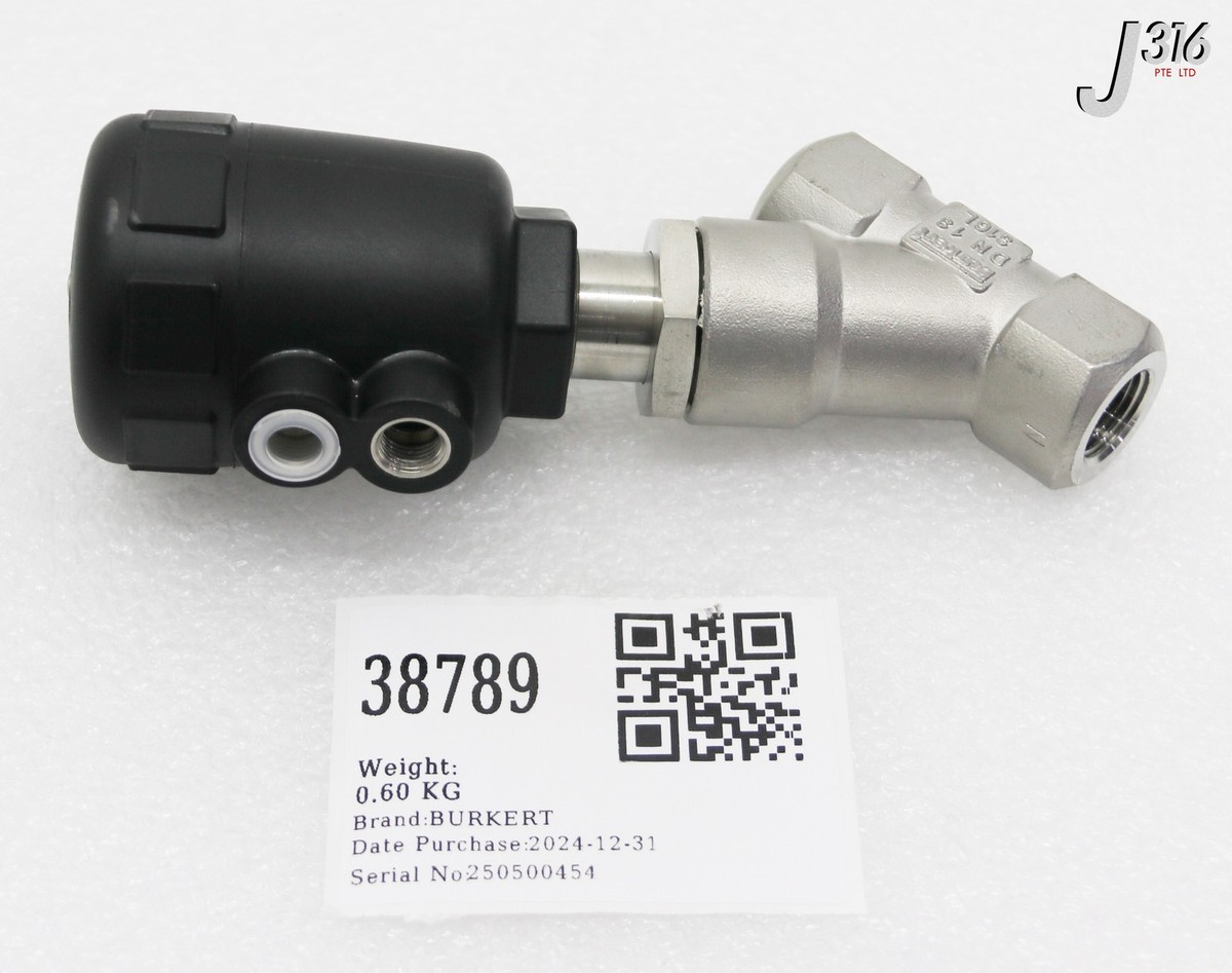 38789 BURKERT ANGLE-SEAT VALVE 3/8