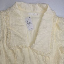 LUSH Medium Cream White Dress Cottagecore Whimsical NWT Fairycore -1588