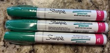 LOT 3 Sharpie Oil-Based Paint Marker Tire Tread Rubber, Medium Point, Green