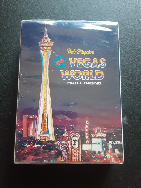 Bob Stupak's Vegas World Casino Stratosphere Playing Cards Sealed Vintage 
