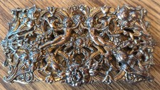 Beautiful Large Vintage Angel Belt Buckle Good Tone Metal