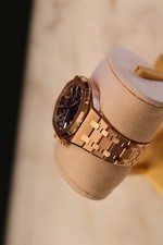 Audemars Piguet Royal Oak Chrono 38mm Rose Gold Blue Dial 26715OR 4