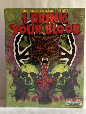 I Drink Your Blood  Sealed Rare OOP Deluxe Edition Blu-Ray w/Horror Hypo Syringe