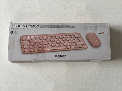 Logitech Pebble 2 Combo kabellose Tastatur und Maus Bluetooth - Rosa, Deutsch
