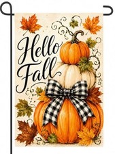 Fall Decor Hello Fall Garden Flag Fall Decorations for Home
