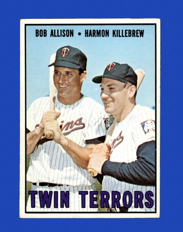 1967 Topps Set-Break #334 H.Killebrew/B.Allison VG-VGEX *GMCARDS*