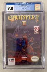 1990 NINTENDO NES MINDSCAPE GAUNTLET II 2 FACTORY SEALED H-SEAM CGC 9.8 A+