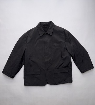 Vintage Archive Prada Men Spring 1998 Dark Grey Padded Silk Jacket