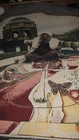 Vintage Janis Joplin Fringed Woven Tapestry Blanket 356 Porsche Rare HTF