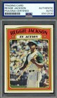 Reggie Jackson PSA DNA Vintage Signed 1972 Topps In Action