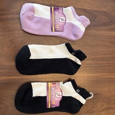 NEW 3 Pairs FootJoy FJ Pro Dry Womens 6 - 9 Lightweight Socks