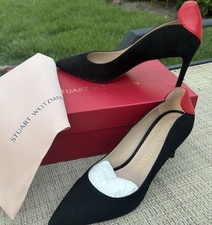 Stuart Weitzman Lovestruck 70 Suede Heart Pum...